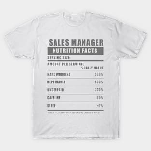 Sales Manager Underpaid Humor T-Shirt